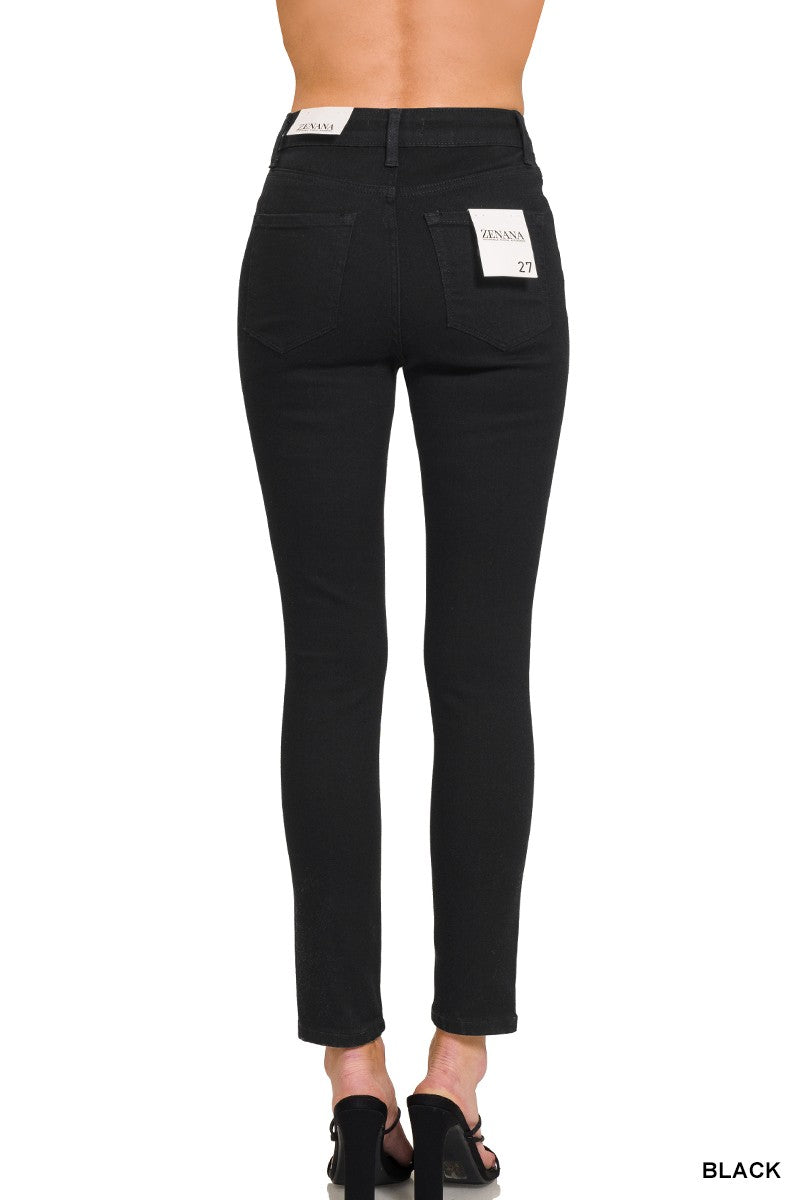 High Waisted Jegging- Black