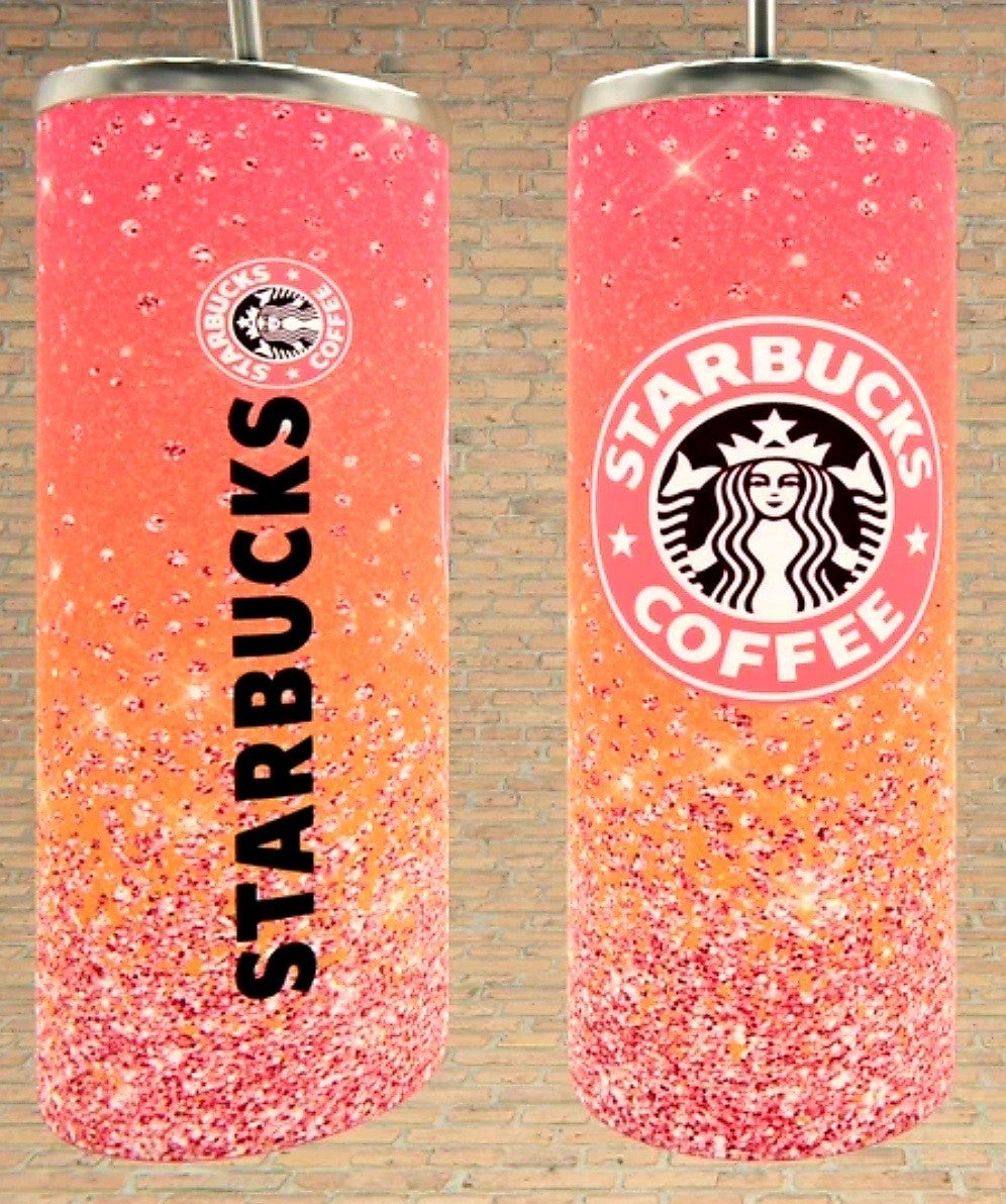 Sherbert Starbucks Tumbler