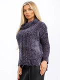Charcoal Turtle Neck Pullover