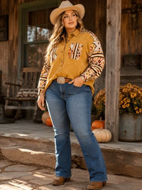 WOMEN'S LONG SLEEVE BUTTON UP JACKET