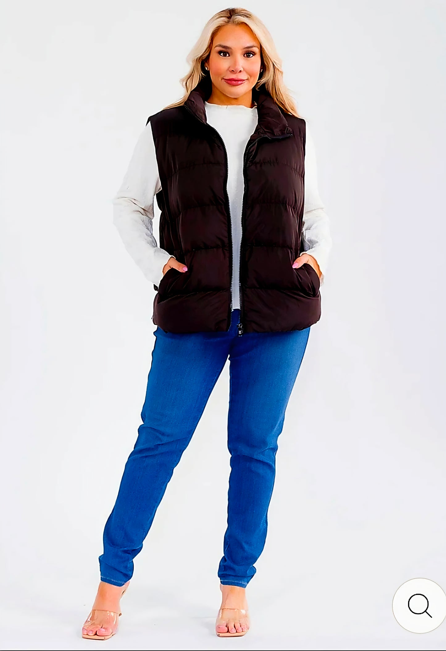 PLUS SIZE PUFFER VEST
