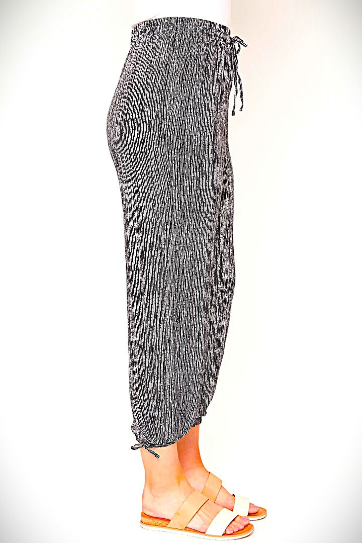 Missy Elastic Waist Drawstring Pant
