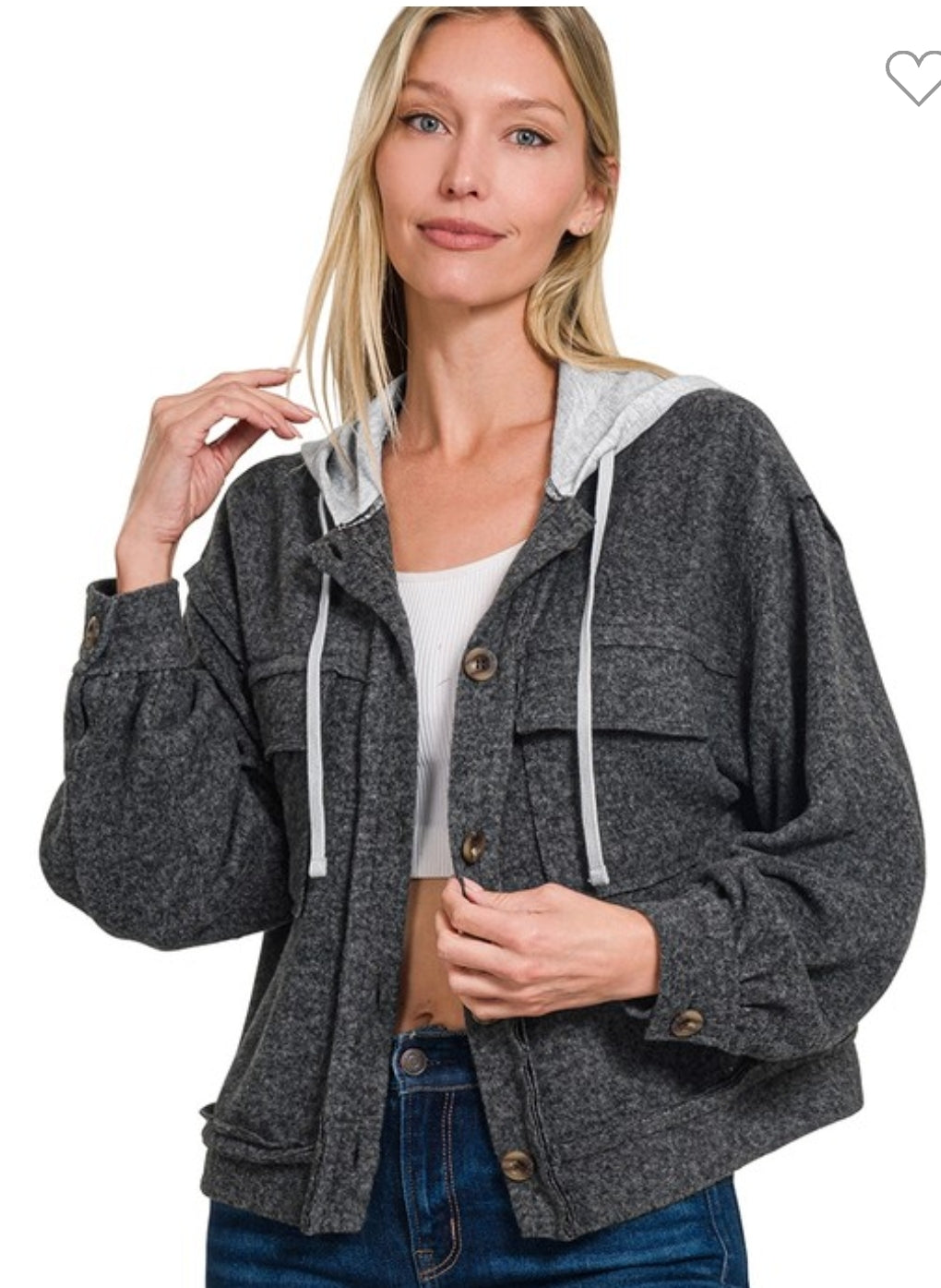 Soft button down Jacket