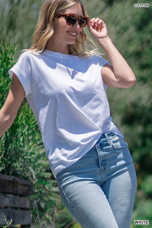 Folded Sleeve T-shirt