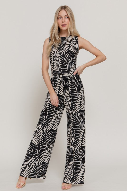 Sleeveless Top & Wide Pants Set