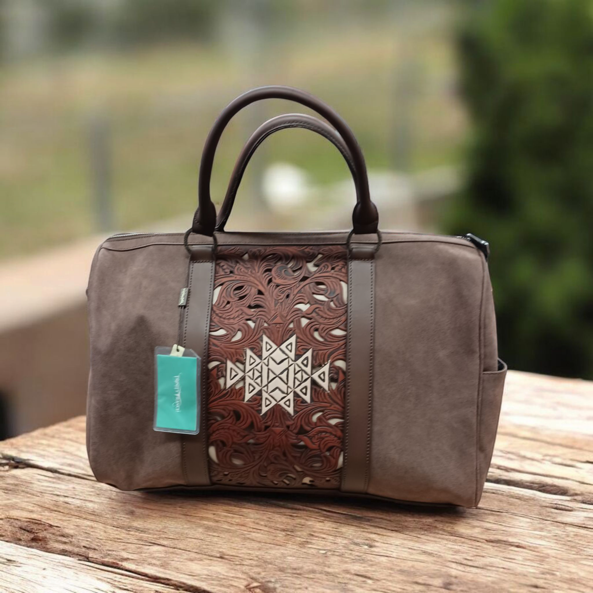 Montana west tooled weekender bag