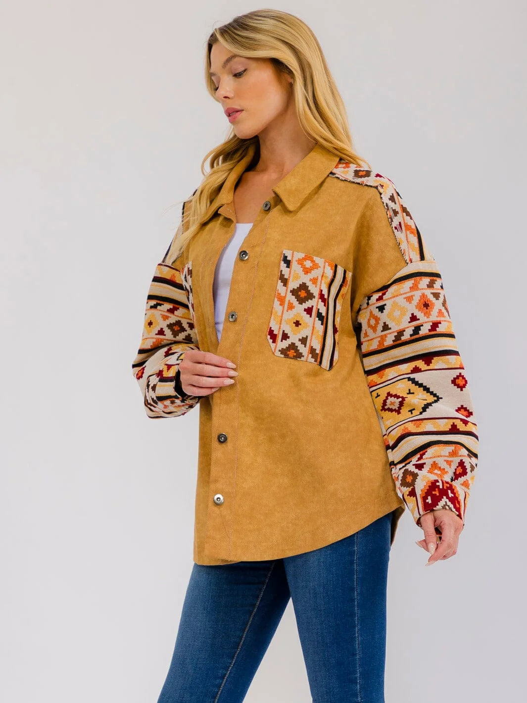 WOMEN'S LONG SLEEVE BUTTON UP JACKET