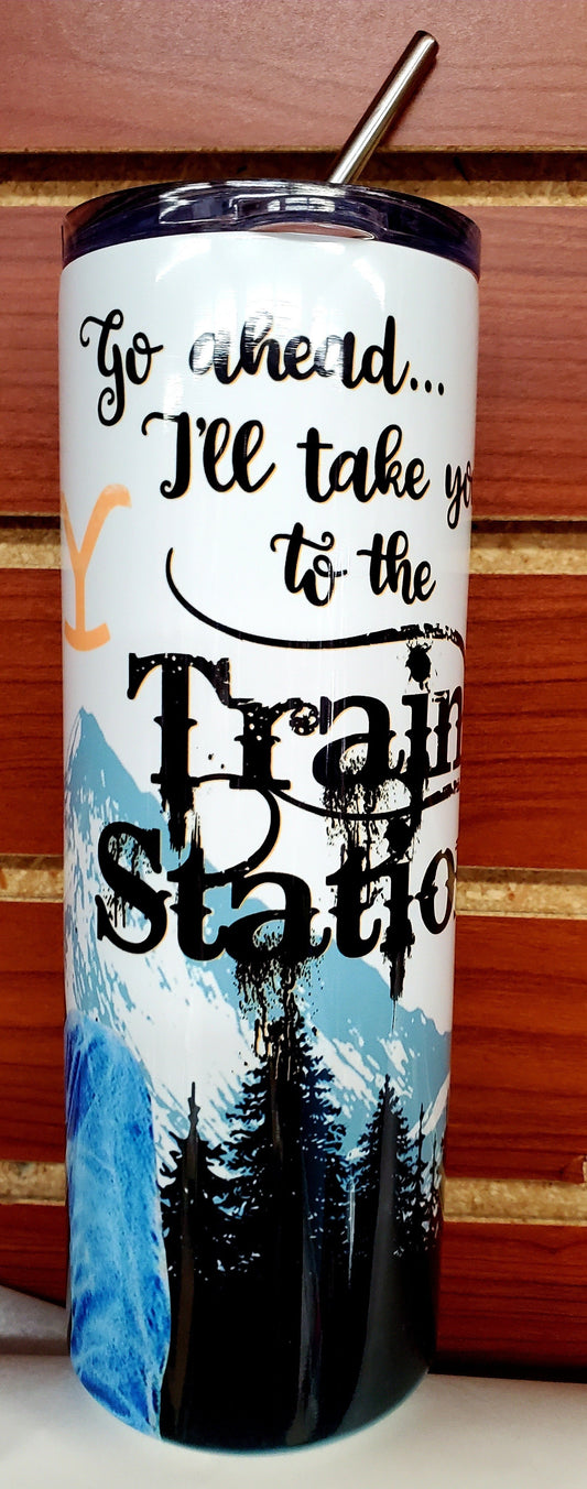 Train Station Tumbler