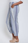 Linen Jogger Pant with Pleated Hem
