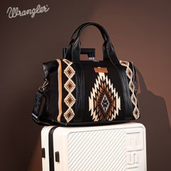 Wrangler Southwestern Print Duffle Bag - Black