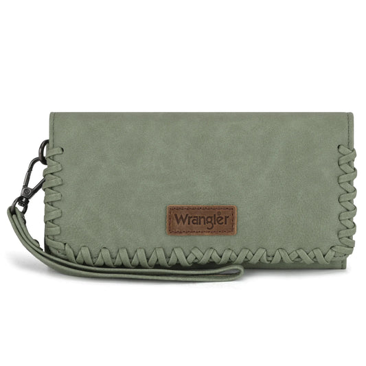 Wrangler Whipstitch Wristlet Wallet