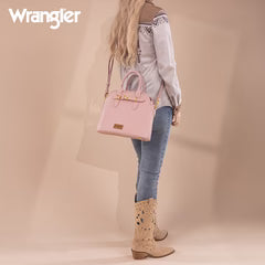 Wrangler Top Handle Tote/Crossbody Pink