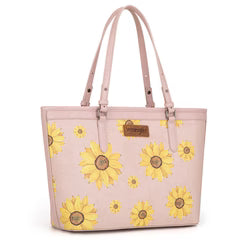 Wrangler Sunflower Print Tote Bag Pink
