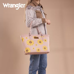 Wrangler Sunflower Print Tote Bag Pink