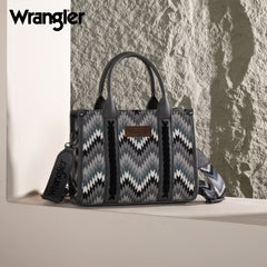 Wrangler Southwestern Pattern Dual Sided Print Tote/Crossbody