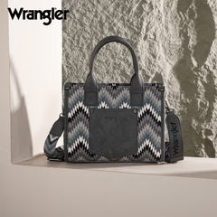 Wrangler Southwestern Pattern Dual Sided Print Tote/Crossbody