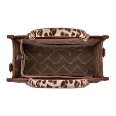 Wrangler Leopard Print Concealed Carry Tote/Crossbody