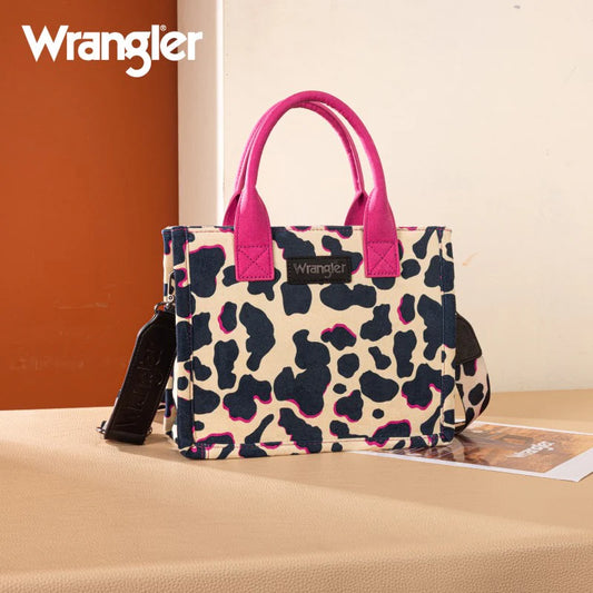 Wrangler Cow Print Concealed Carry Tote/Crossbody