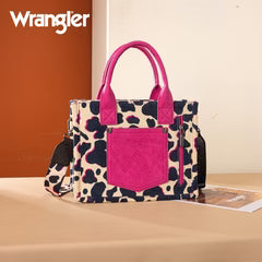 Wrangler Cow Print Concealed Carry Tote/Crossbody
