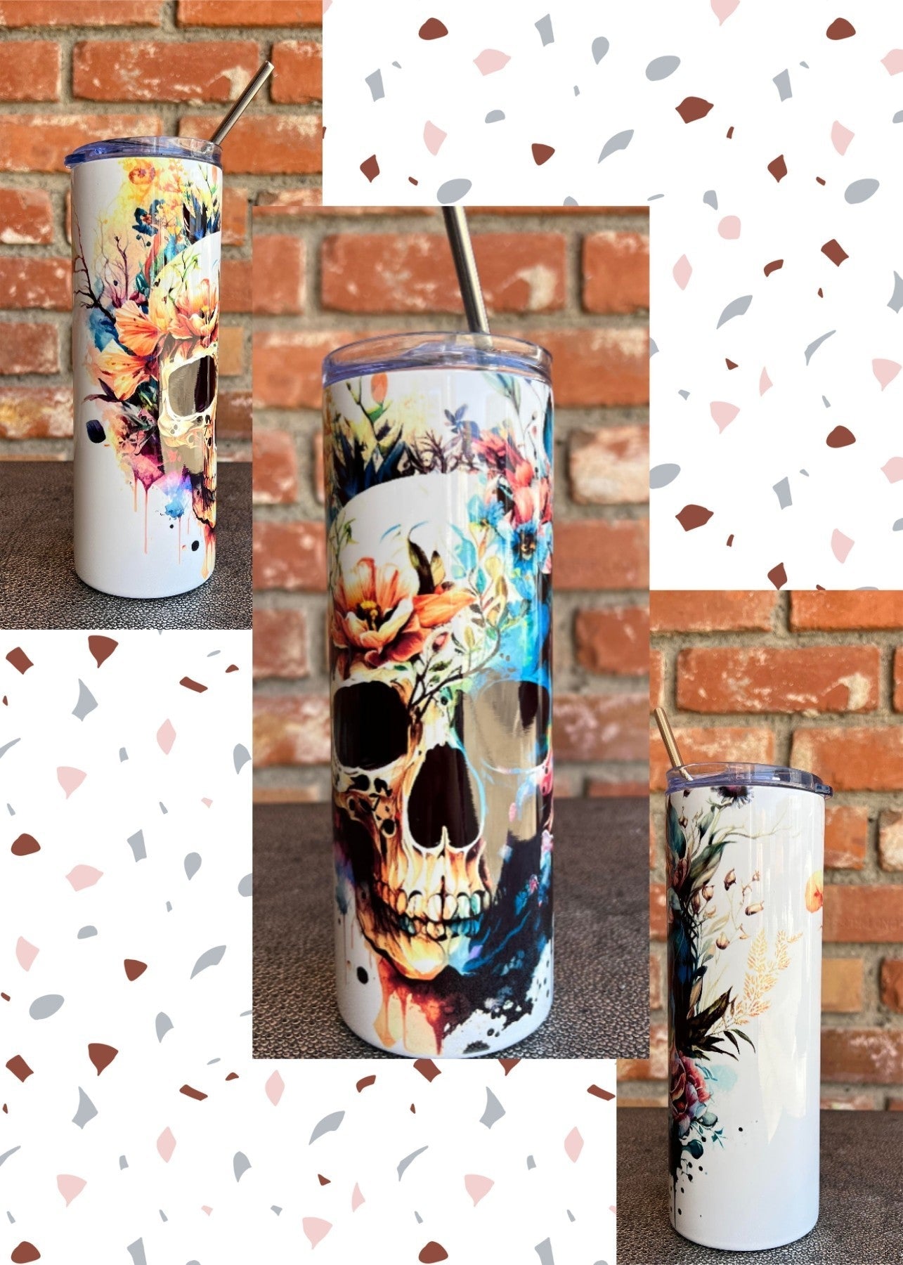 Pastel Skull Tumbler