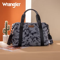 Wrangler Camo Print Duffle Black