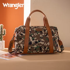 Wrangler Camo Print Duffle Green