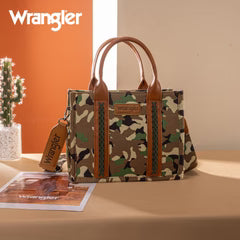 Wrangler Camo Print Crossbody/Tote Green