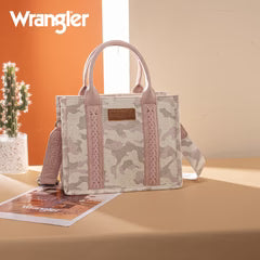 Wrangler Camo Print Crossbody/Tote Pink