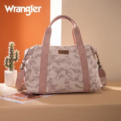 Wrangler Camo Print Duffle Pink