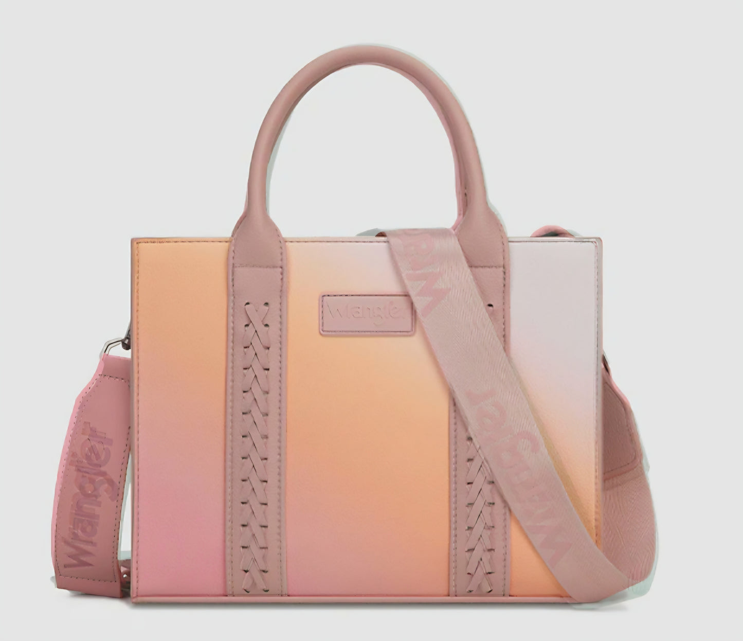 Wrangler Ombre Western Tote/Crossbody - Tan